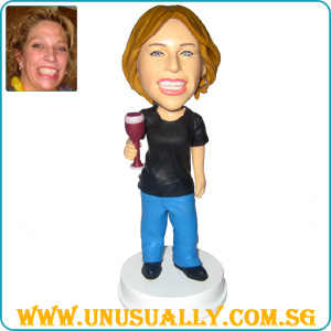 Full Custom 3D Party Lady Clay Figurine